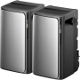 EcoFlow STREAM Ultra 2er-Pack: Zwei silberfarbene Stromspeicher für Balkonkraftwerke.