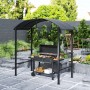 Outsunny GrillPavillon Stahl Polyester Dunkelgrau 233L x 110B x 235H cm_2
