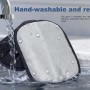 Petsation Fellentferner Handschuh unter Wasserhahn, waschbar und wiederverwendbar.