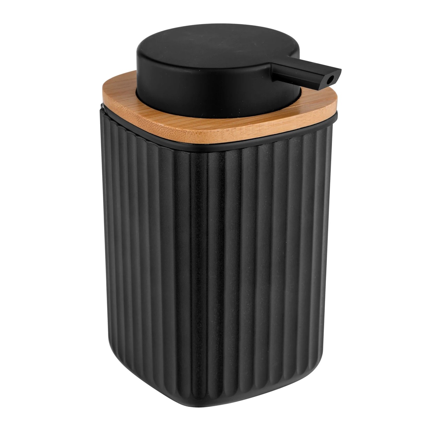 WENKO Seifenspender Mod. Rotello Schwarz Bambus