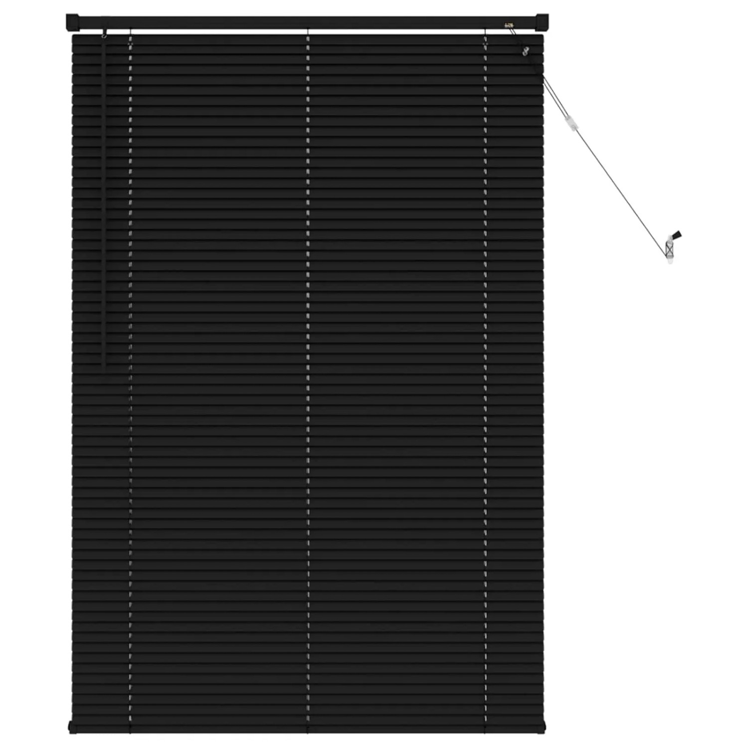 vidaXL Venetianer Jalousie Verstellbar Schwarz 150 x 70 cm PVC 42003735 günstig online kaufen