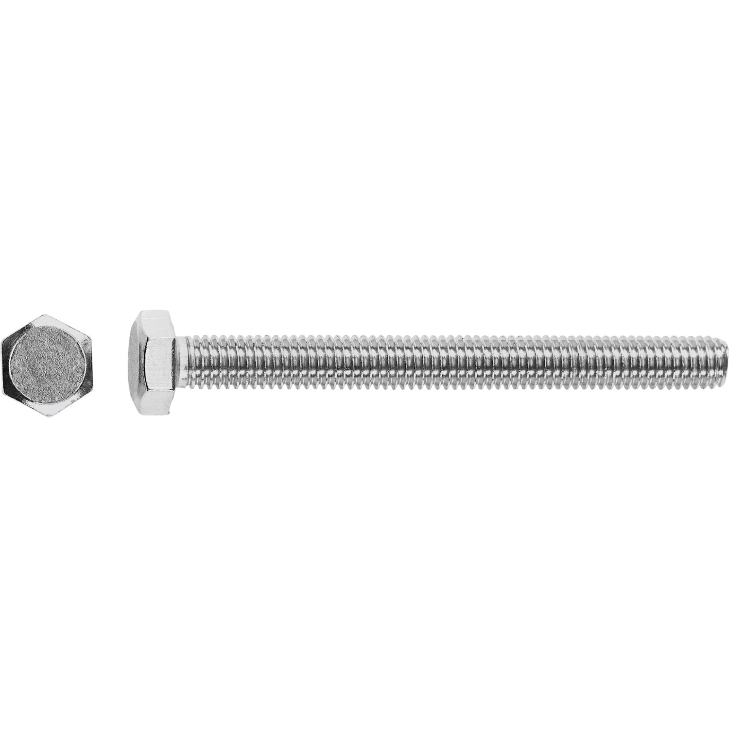LUX Maschinenschraube M6 x 50 mm Edelstahl Vollgewinde 8 Stück mit 