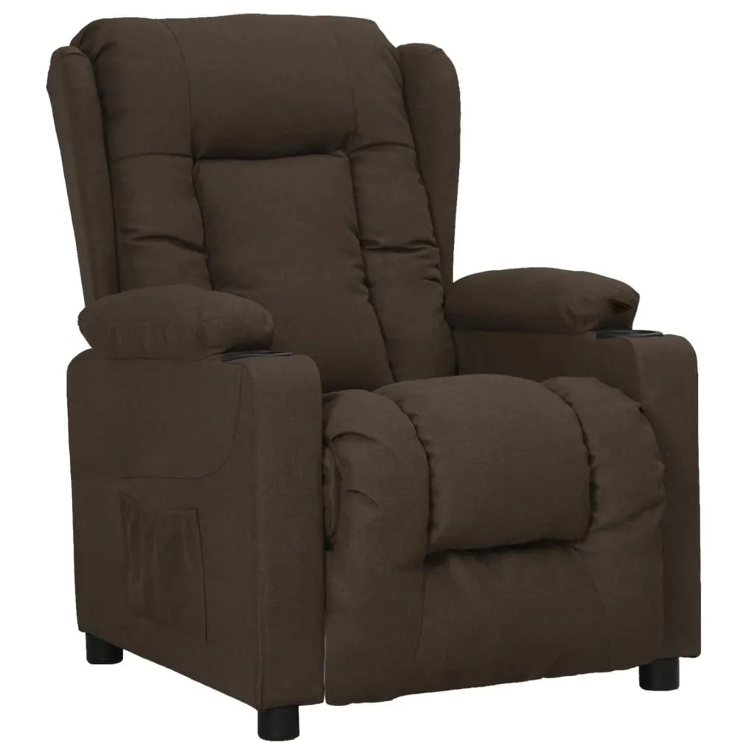 vidaXL Relaxsessel Dunkelbraun Stoff 339053