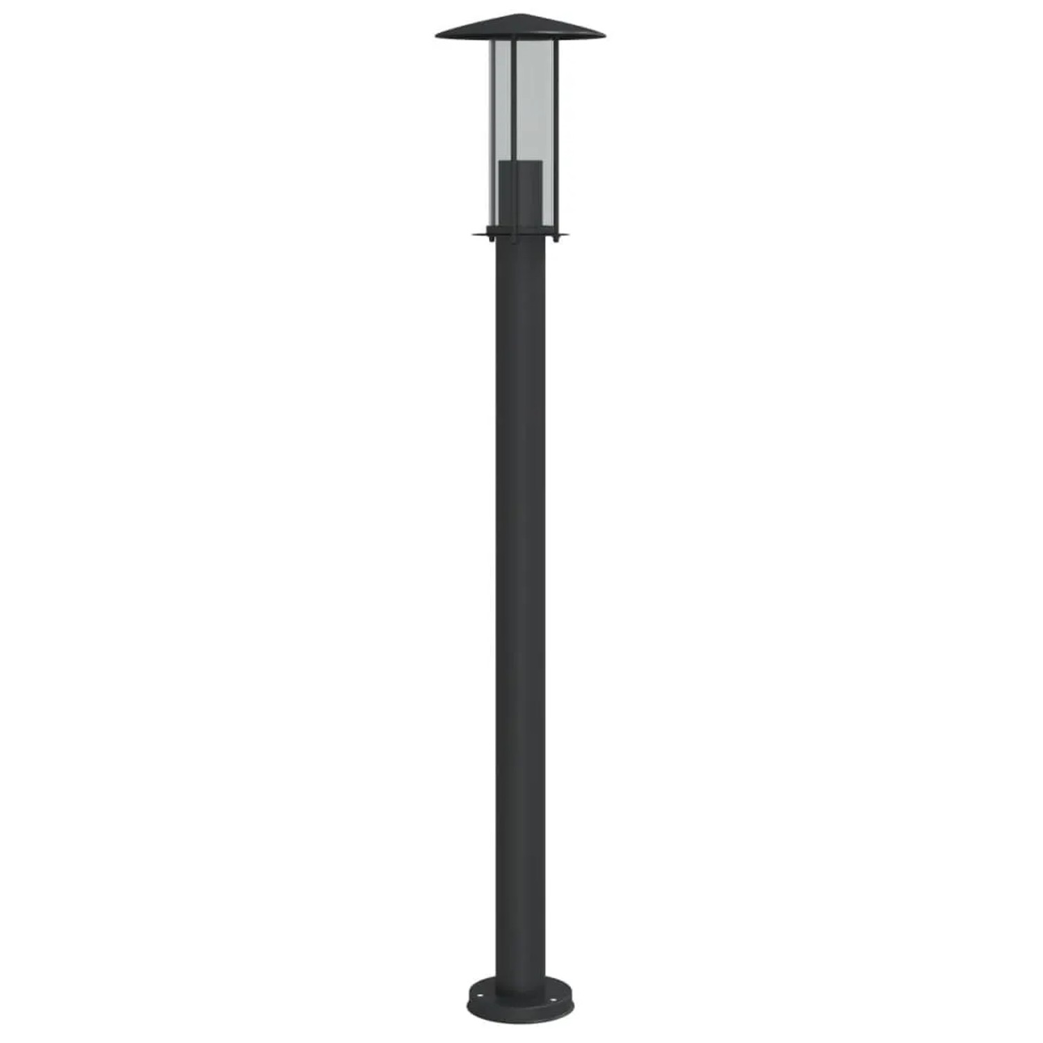 vidaXL Wegeleuchte Schwarz 100 cm Edelstahl 4006355