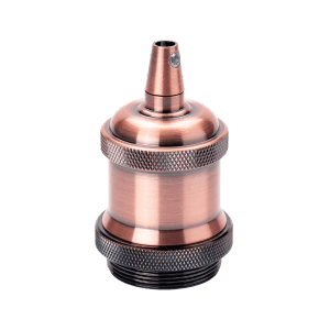 Vintage Lampenfassung E27 in Kupferoptik für Lampen & Leuchten.