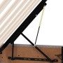 vidaXL Bett mit LED-Lichtleisten mit Kopfteil Taupe 200 x 200 cm Stoff 3372830_16