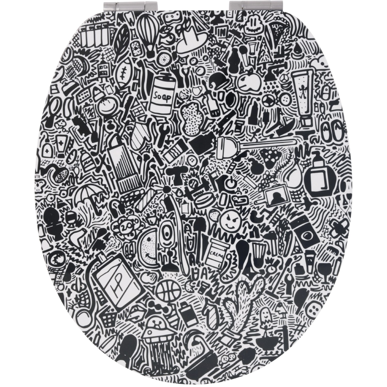 WC-Sitz AquaSu Doodle mit Absenkautomatik