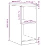 vidaXL Garagen-Aufbewahrungsschrank 40x51x85 cm Massivholz Kiefer 860541_10