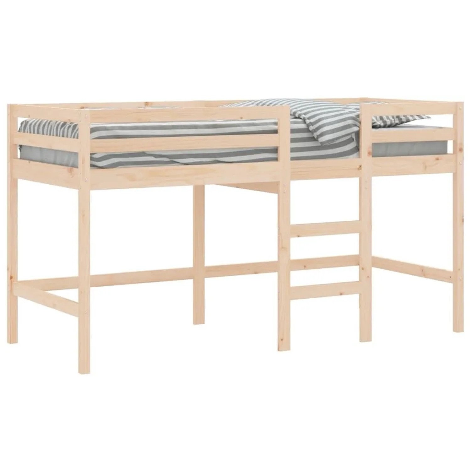 vidaXL Kinderhochbett mit Leiter 90x190 cm Massivholz Kiefer 835892 günstig online kaufen