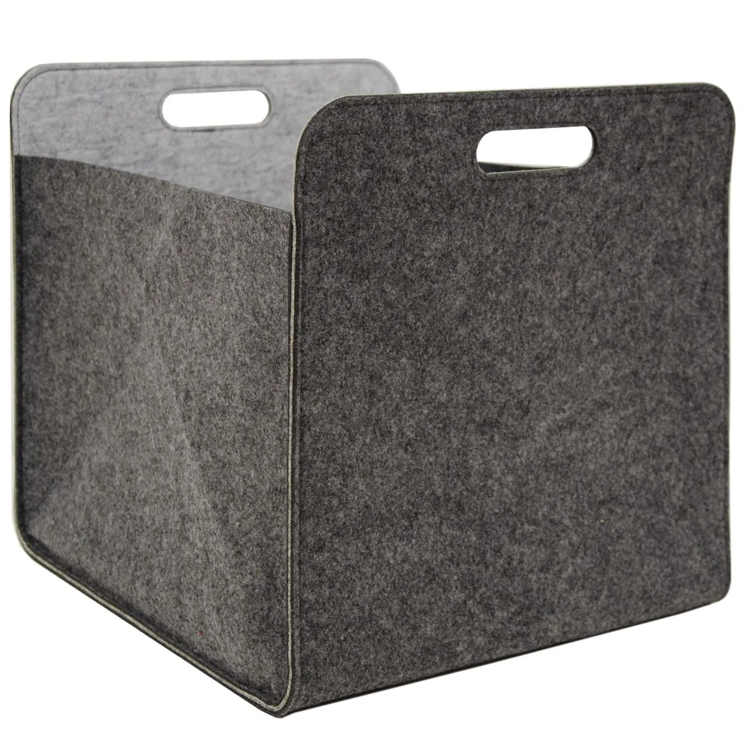 DuneDesign Aufbewahrungsbox Cube 33 x 38 x 33 cm 2er Set  Grau