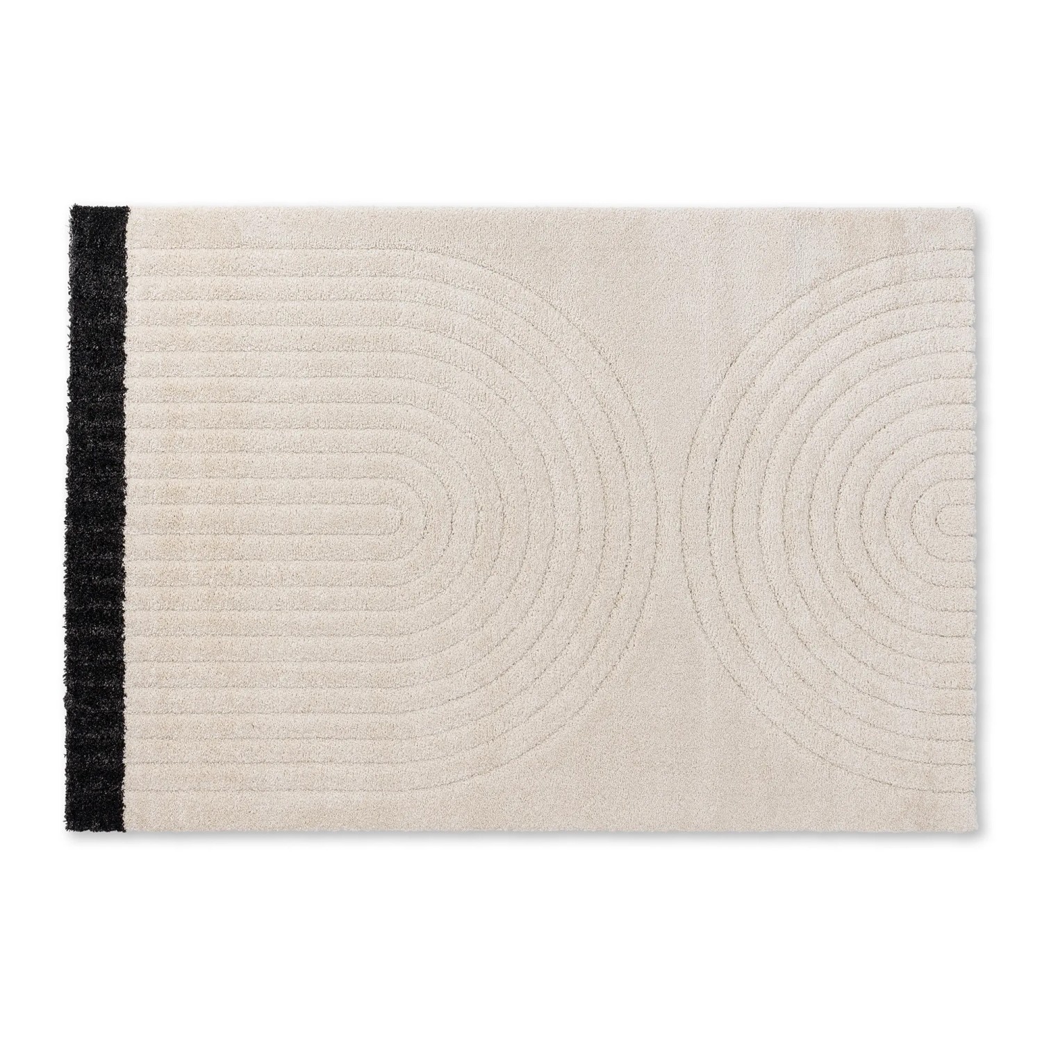 Schöner Wohnen Teppich Winsome Halbrund 140 cm x 200 cm Weiß