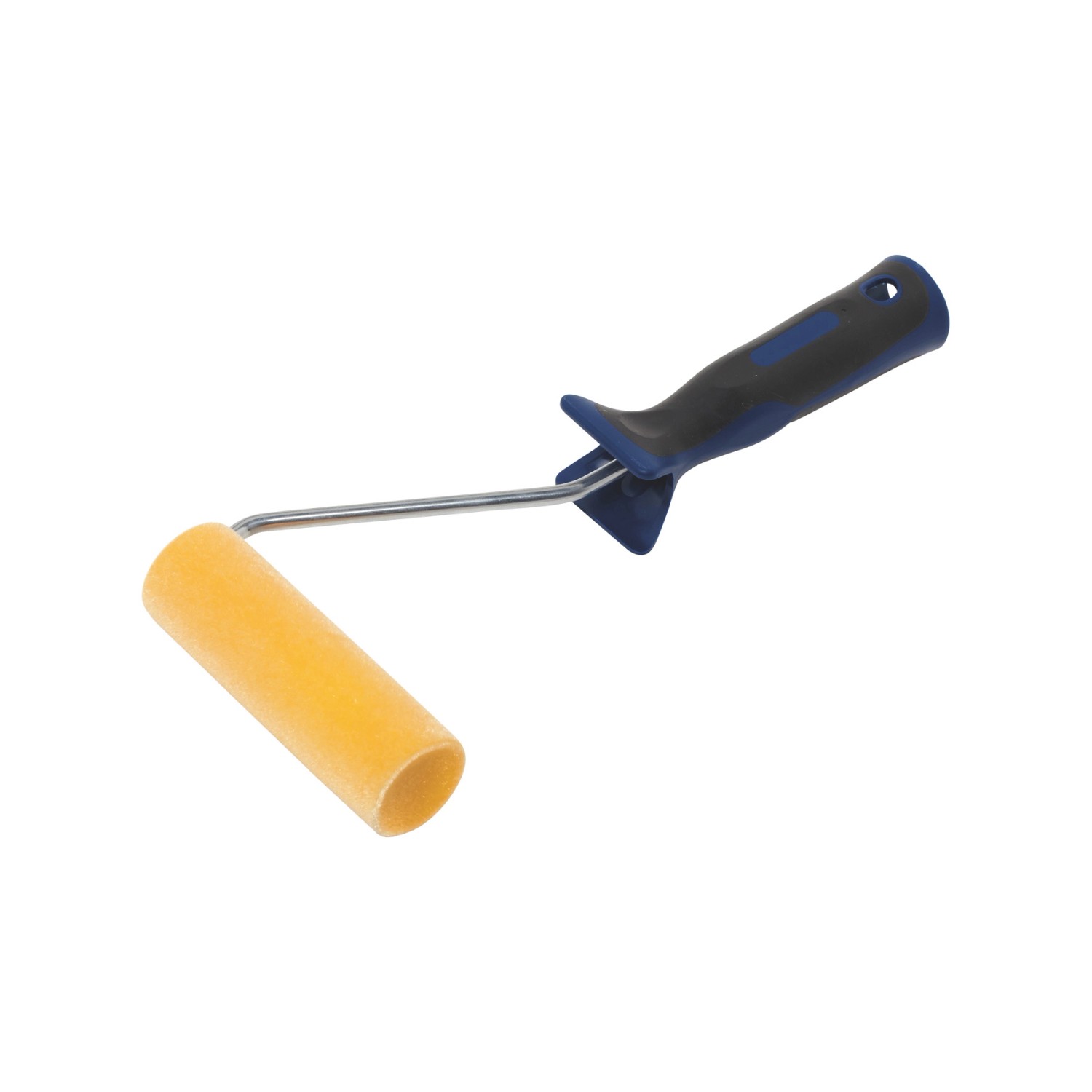 LUX Flock-Roller 2K-Softgriff Schwarz-Blau 11 cm