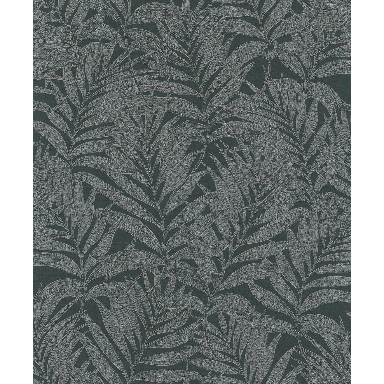 Marburg Vliestapete Habitat Floral Schwarz-Silber FSC® günstig online kaufen