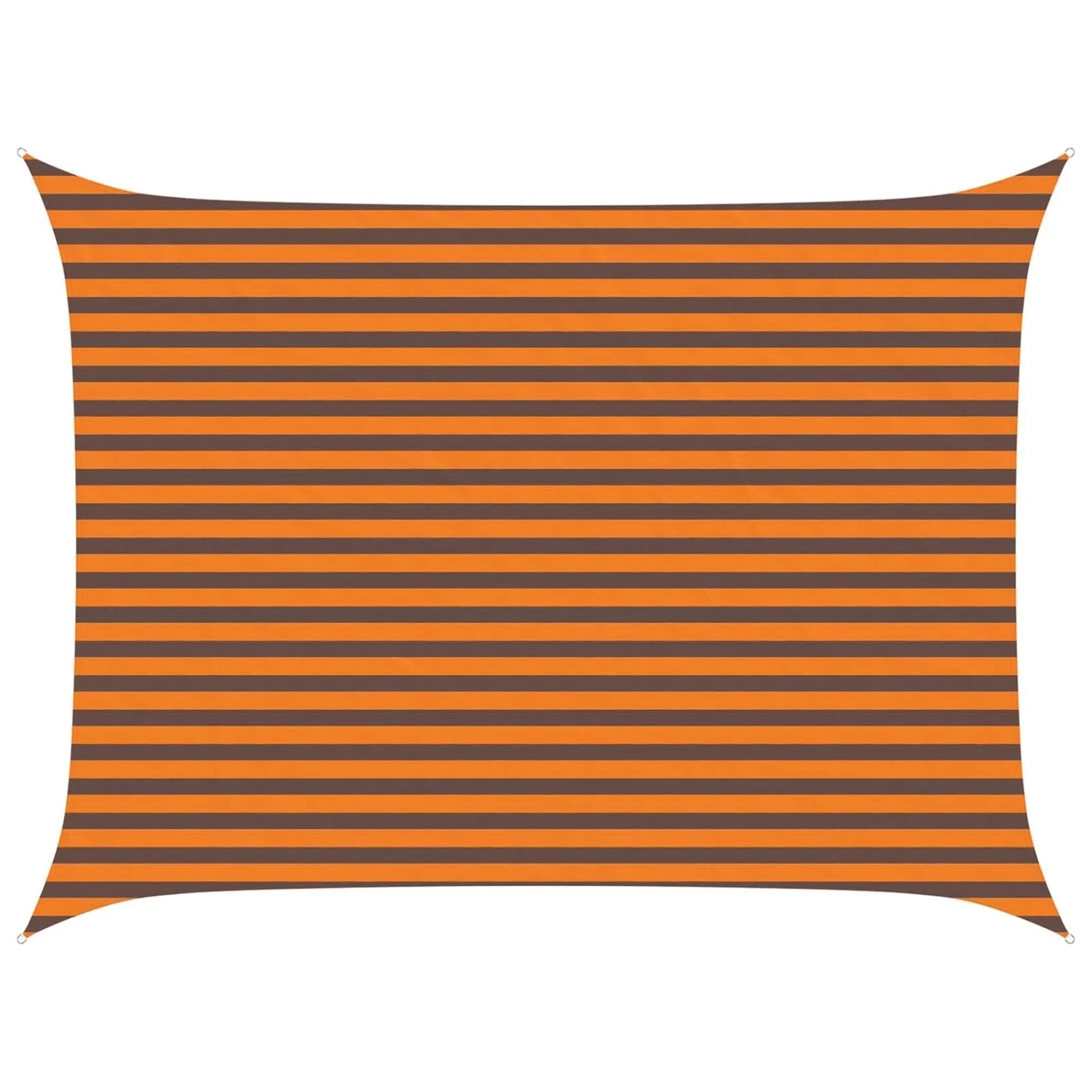 vidaXL Sonnensegel Orange und Braun 4 x 3 m 100 % Polyester Oxford 42031043