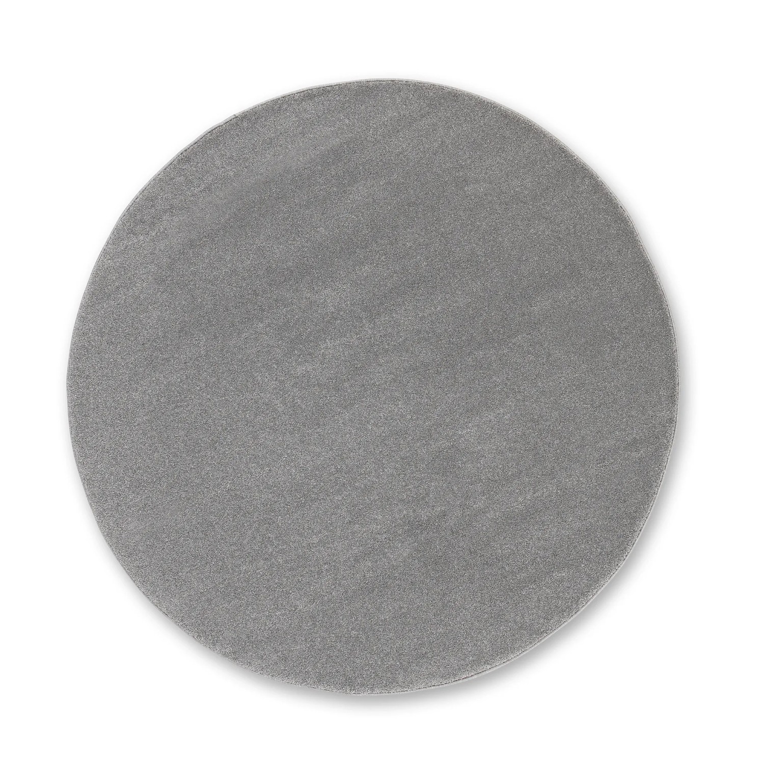 Schöner Wohnen Teppich Pure Ø 160 cm Silber