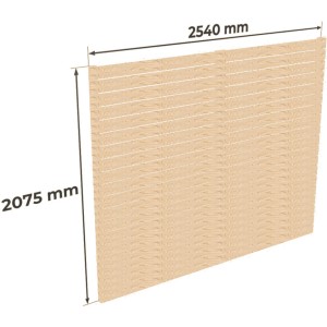 Holzbrüder Carport Seitenwand Ralf, Fichte natur, 207,5x254cm, Zubehör für Carports.
