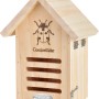 Esschert Design Marienkäferhaus aus Holz mit Silhouette für Nützlinge im Garten.