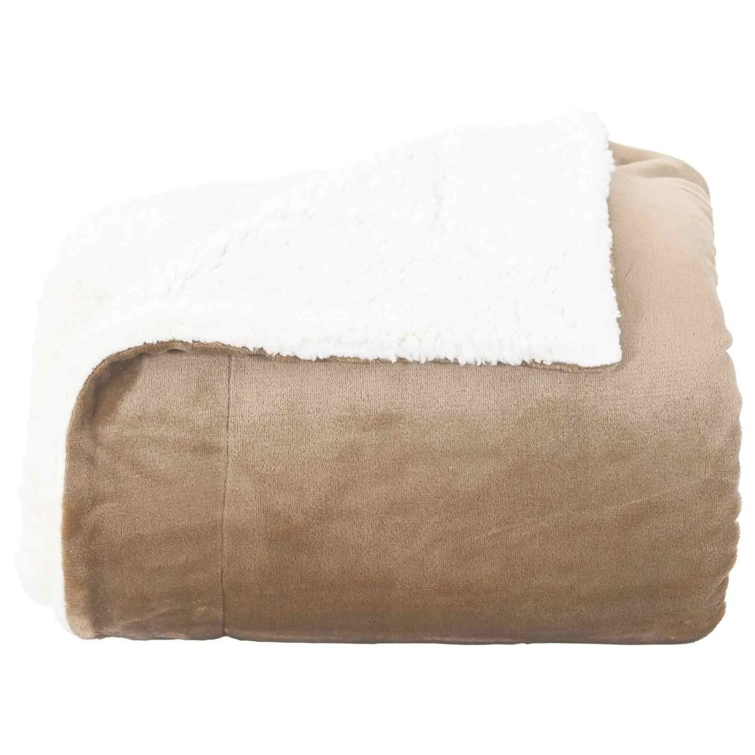 vidaXL Überwurfdecke Kamel 130 x 150 cm Fleece 42016977