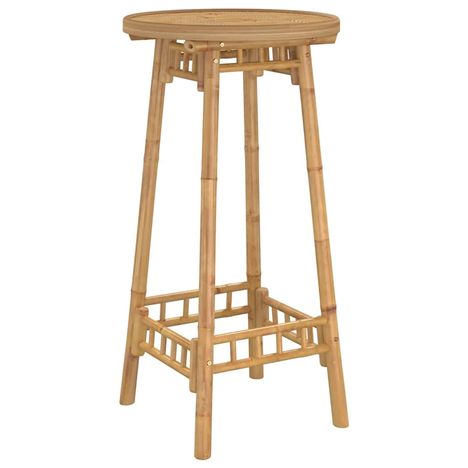 vidaXL Garten-Bartisch Rund Ø55x100 cm Bambus 4108230 günstig online kaufen