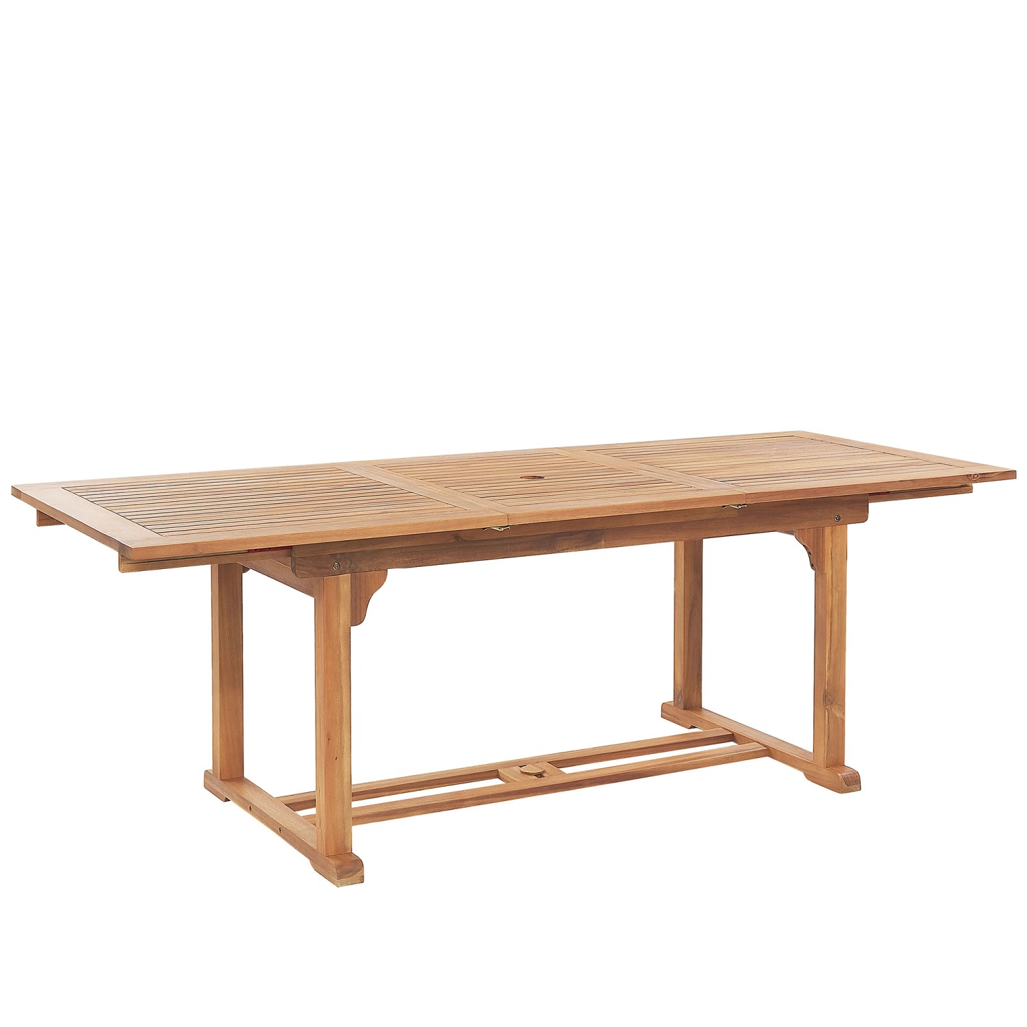 Beliani Gartentisch JAVA Heller Holzfarbton 160x90x74 günstig online kaufen