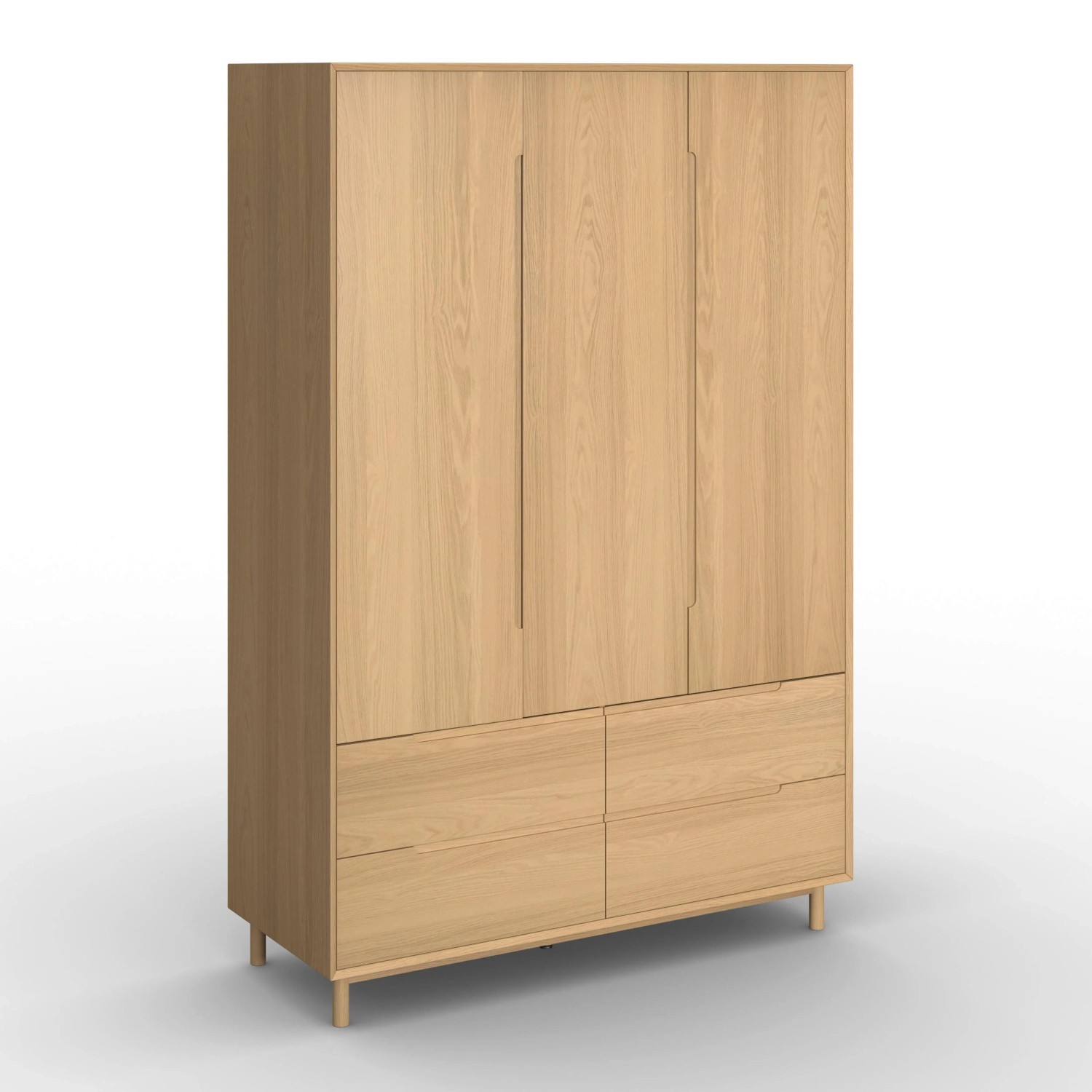 Bessagi Home Drehtürenschrank Marlo Eichefarben ca. 148x223x60 cm
