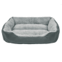 Anthrazitfarbenes Benno Hundebett Sammy, 80x65 cm, mit weicher Polsterung und erhöhtem Rand.