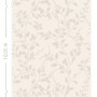 Rolle Origin Wallcoverings Vliestapete mit Blätter Muster in Beige, 53cm breit und 10,05m lang.
