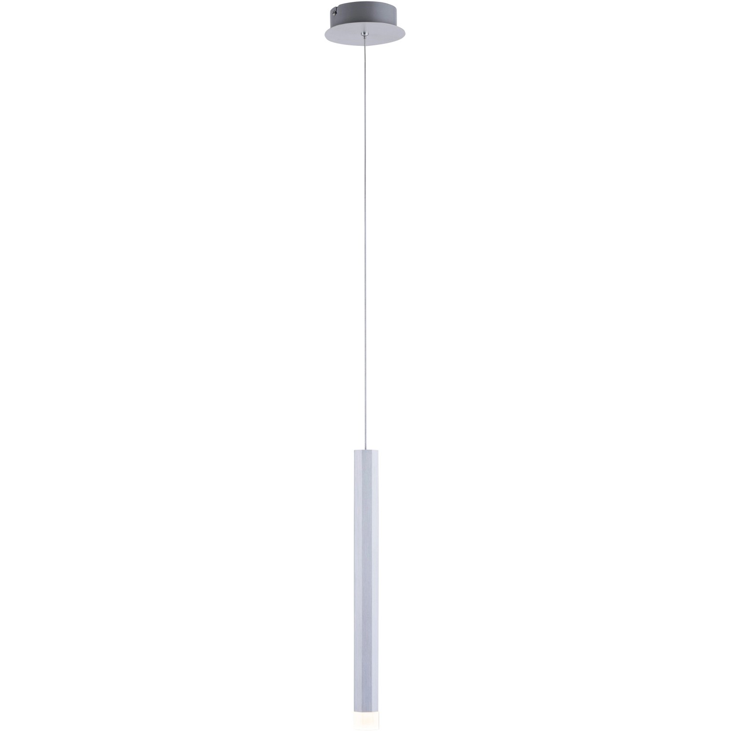 Just Light. LED-Pendelleuchte Bruno 1-flammig Aluminium 12 x 120 cm günstig online kaufen