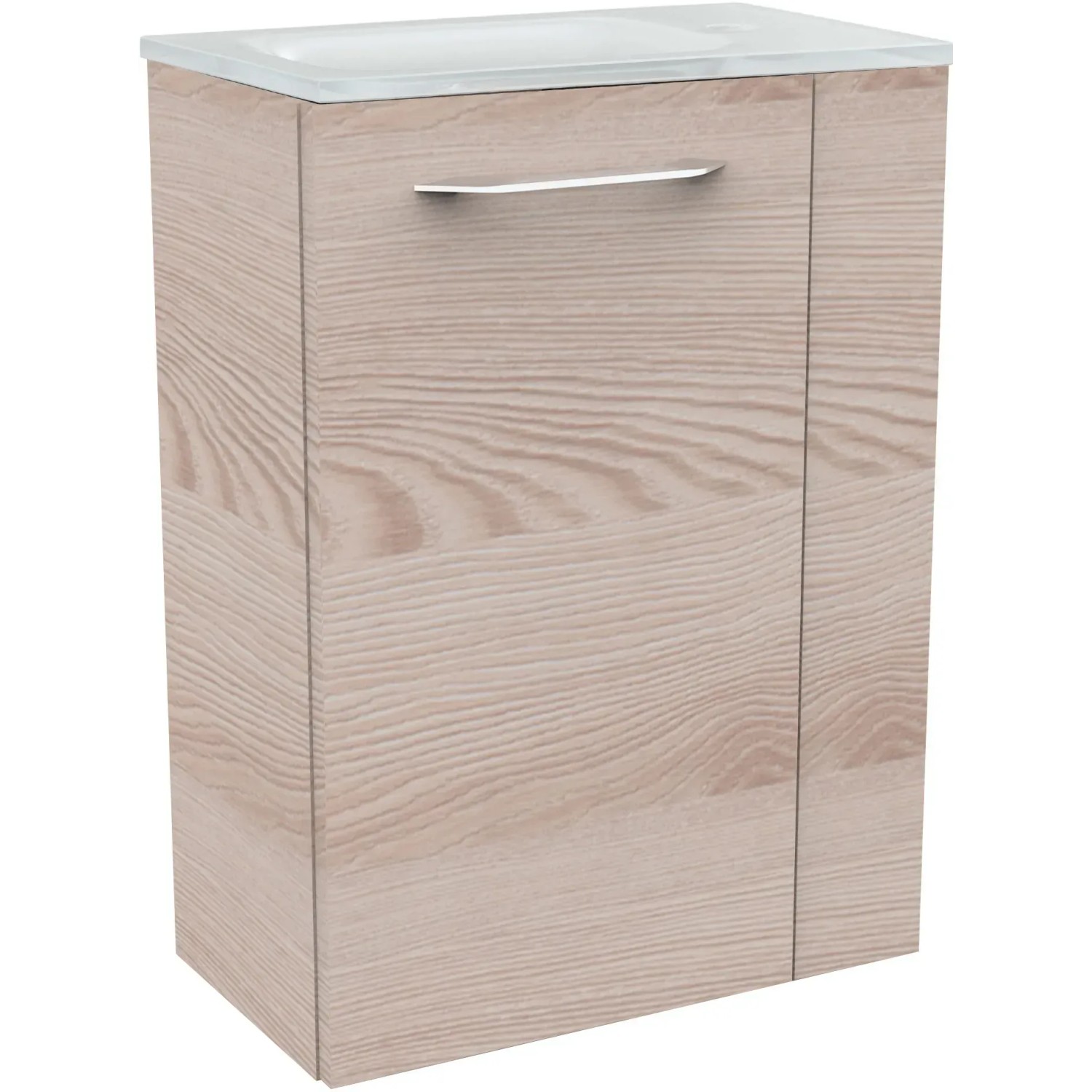 Fackelmann Waschbeckenunterschrank SBC Alaska Esche, 44 cm breit, mit Griff.