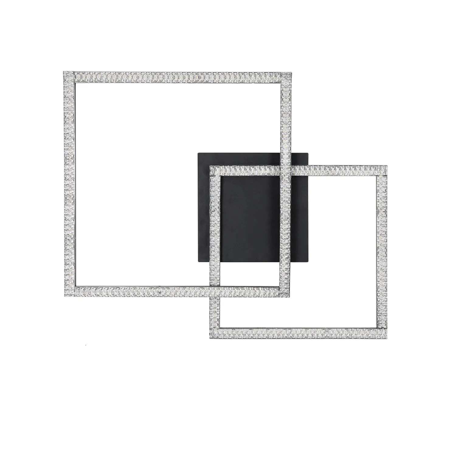 NETTLIFE LED Deckenleuchte aus Metall L57cmSchwarz-3