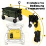Sekey XXL Bollerwagen, faltbar, dunkelgrün, 150L. Campingwagen mit Bremse und Faltmechanismus.