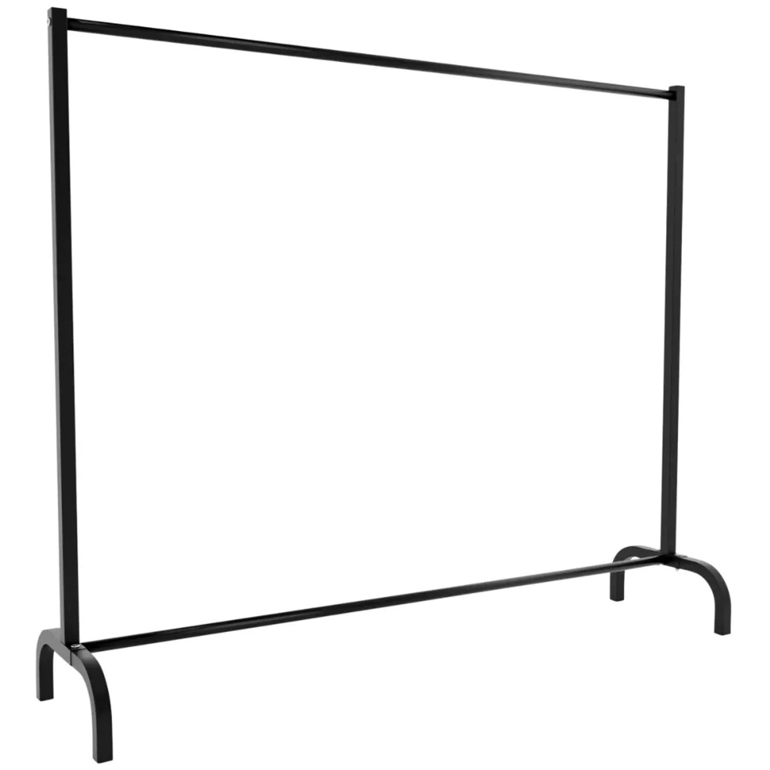 DELUKE Kleiderständer NOAH 150x38x120cm Metall Schwarz Kleiderstange Jackenständer Klamottenständer