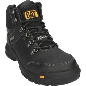 Schwarzer Cat Sicherheitsstiefel Framework S3, Größe 40, ideal für sicheres Arbeiten.