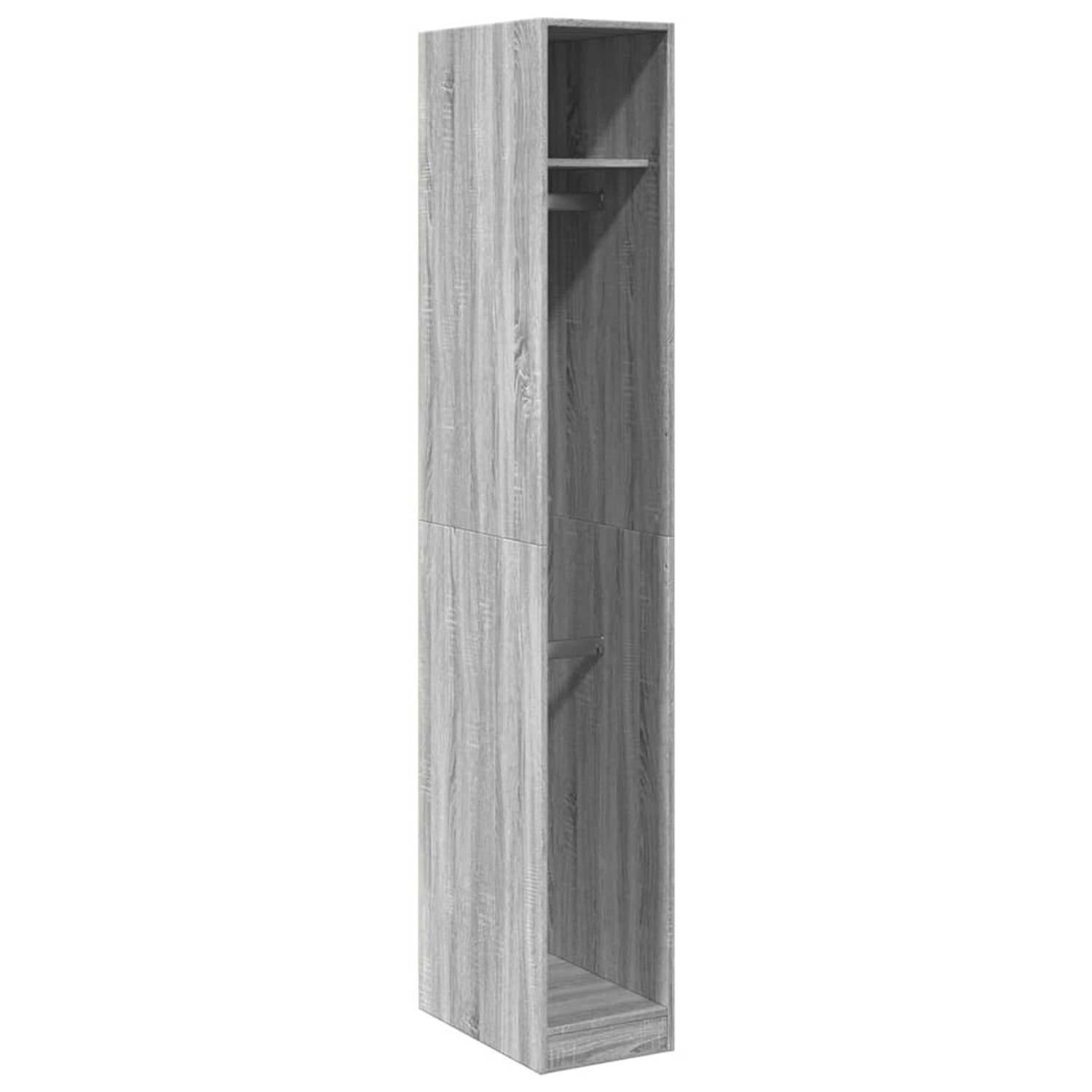 vidaXL Kleiderschrank Grau Sonoma 30x50x200 cm Holzwerkstoff 3307779 günstig online kaufen