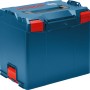 Bosch Professional L-Boxx 374 Werkzeugkiste, leer, blau mit roten Verschlüssen.