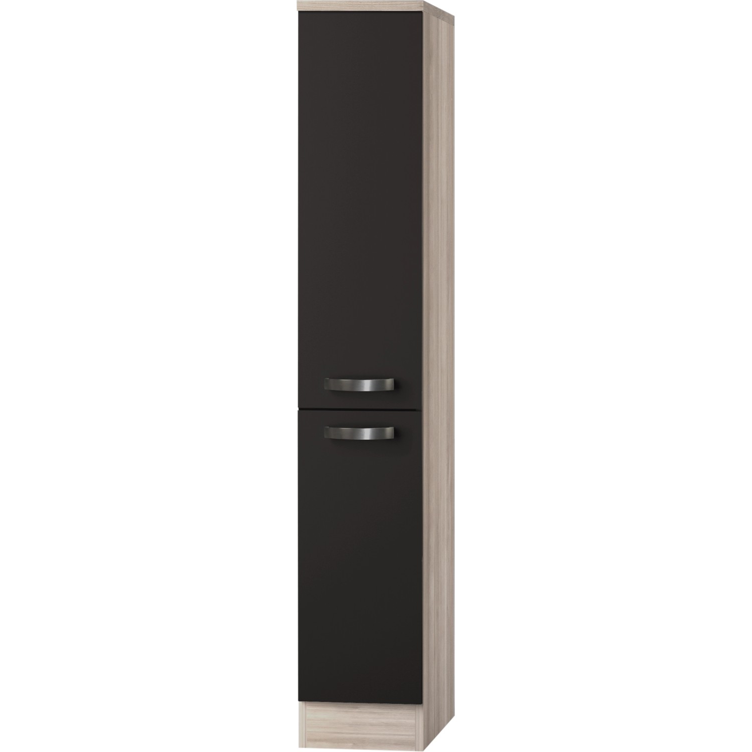 Optifit Midi-Vorratsschrank Faro220 30 cm x 174,4 cm x 60 cm Anthrazit-Braun