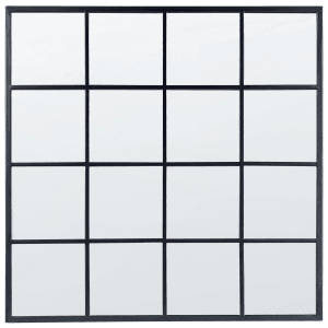 Beliani Wandspiegel BLESLE Schwarz 3x78x78