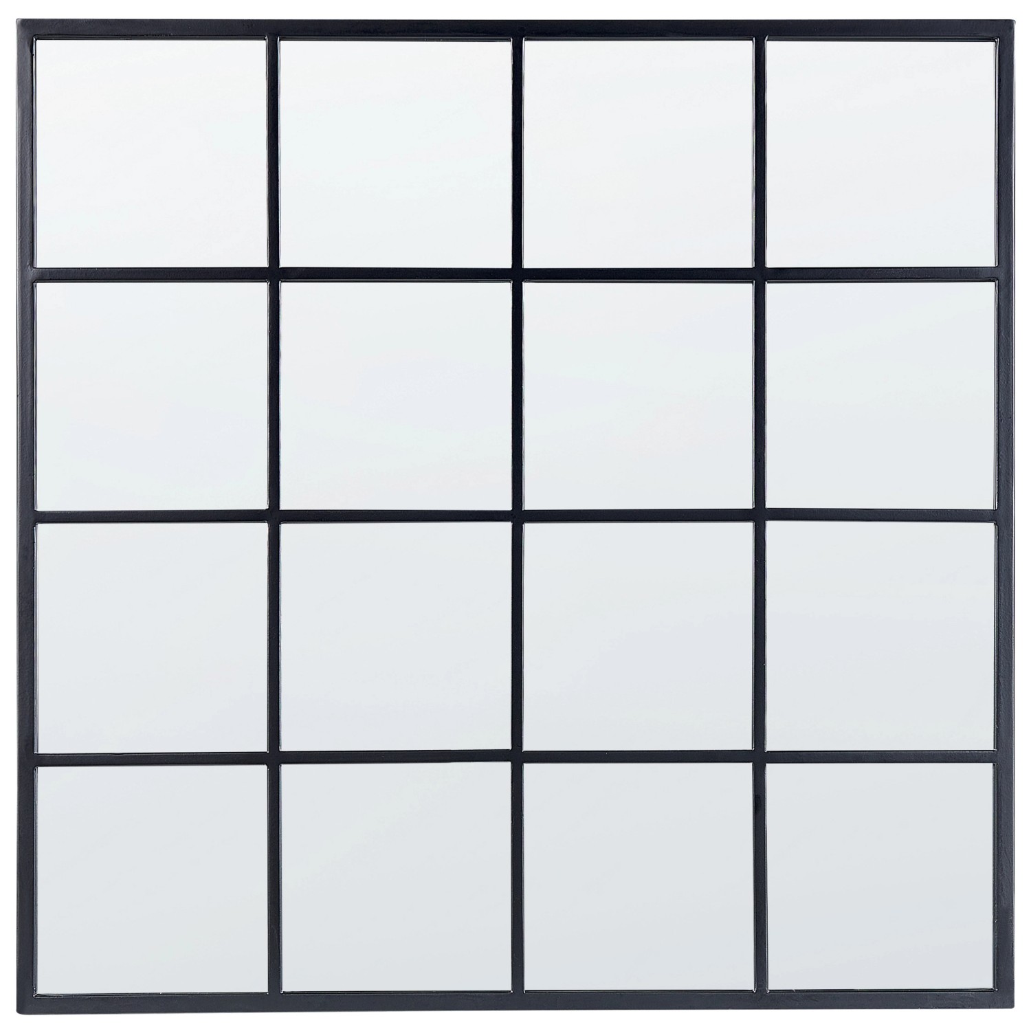 Beliani Wandspiegel BLESLE Schwarz 3x78x78