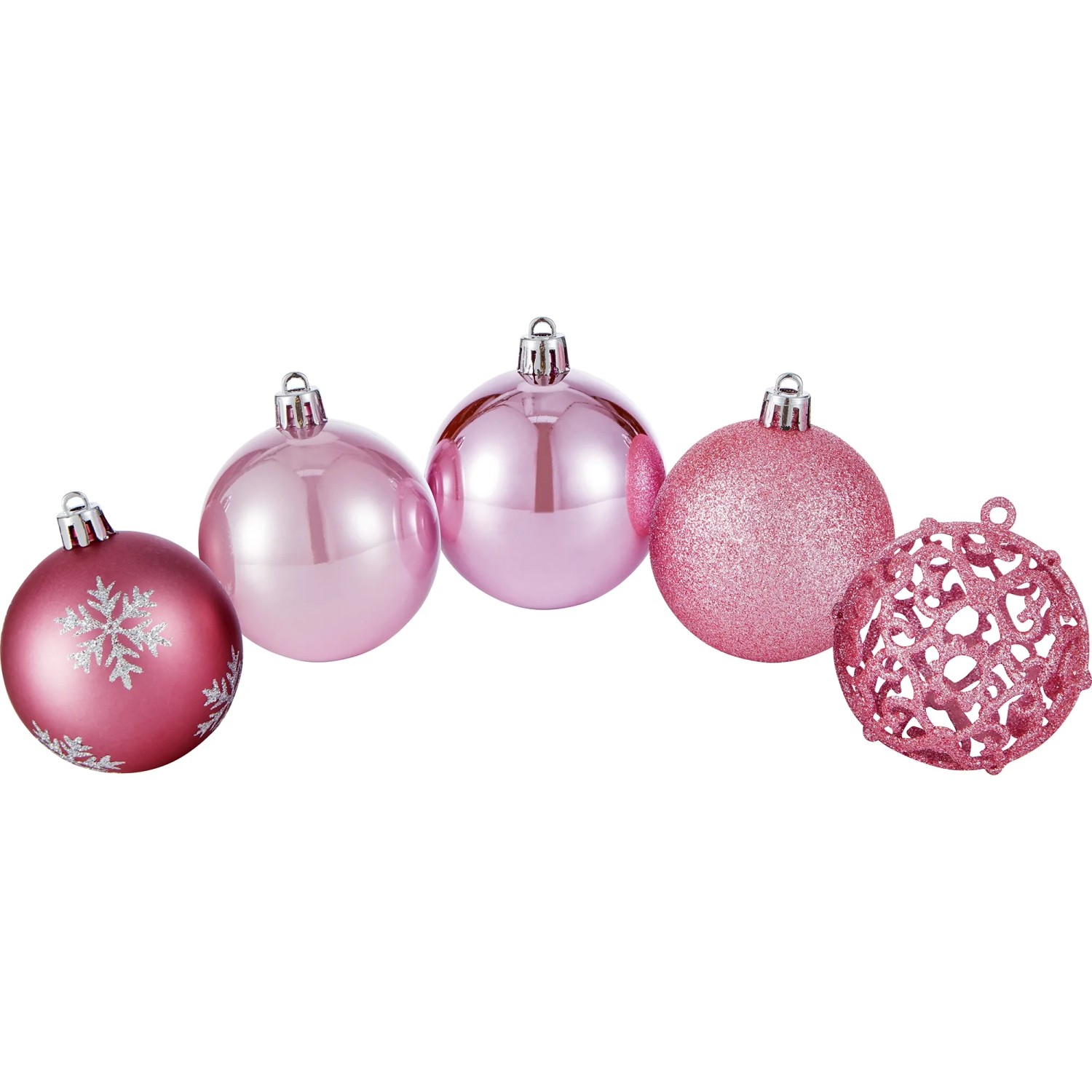 Baumschmuck-Set 25-teilig Rosé