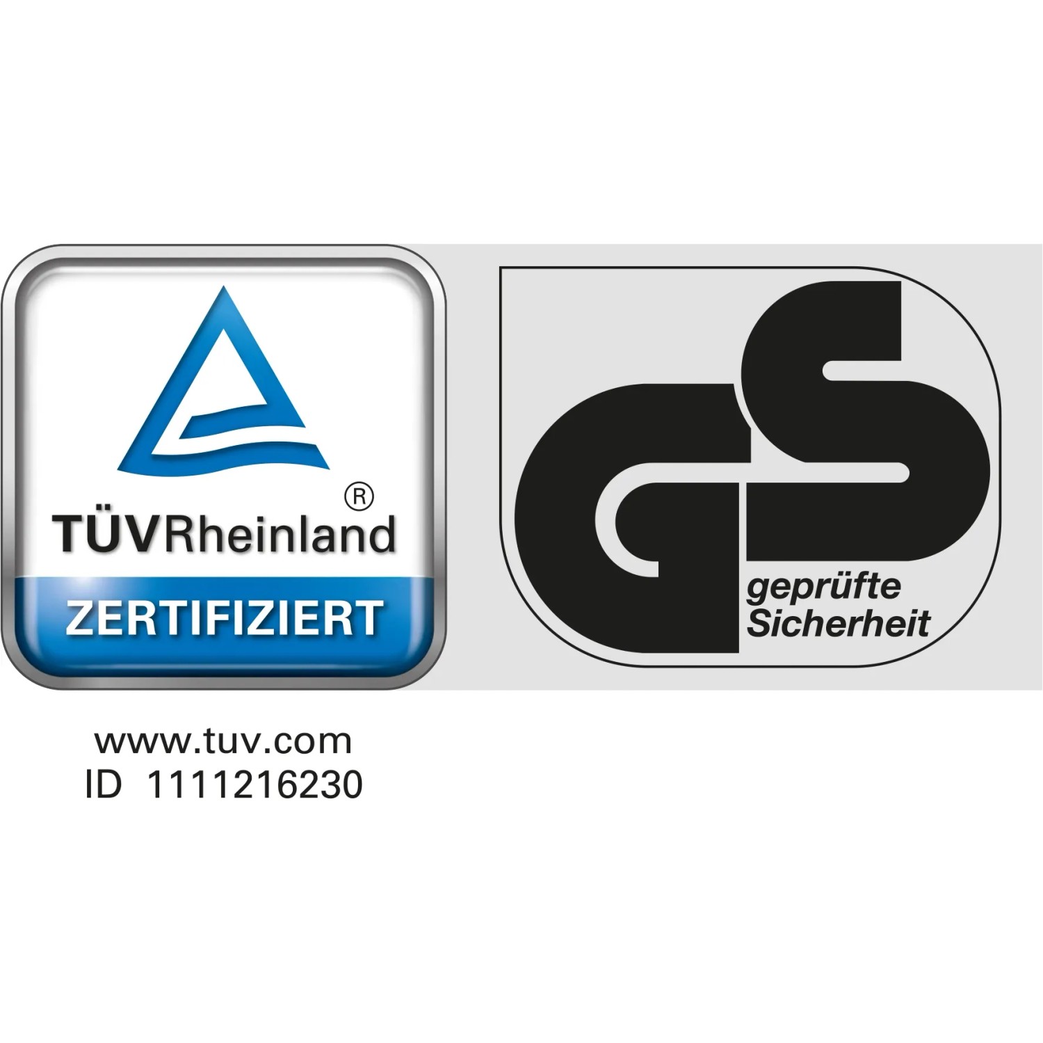 TÜV/GS Siegel für Wenko Duschhocker Secura: Geprüfte Sicherheit und Qualität.