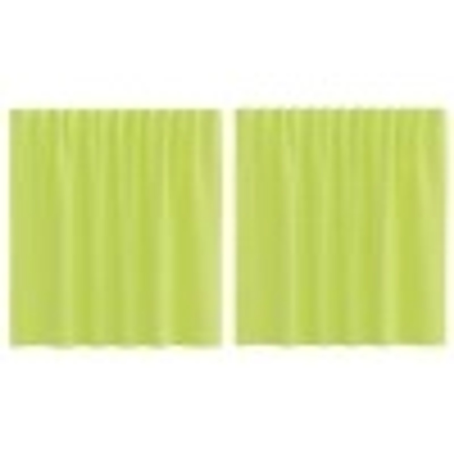 vidaXL Voile Vorhänge mit Stangentaschen 2 Stk Apfelgrün 4102161 günstig online kaufen