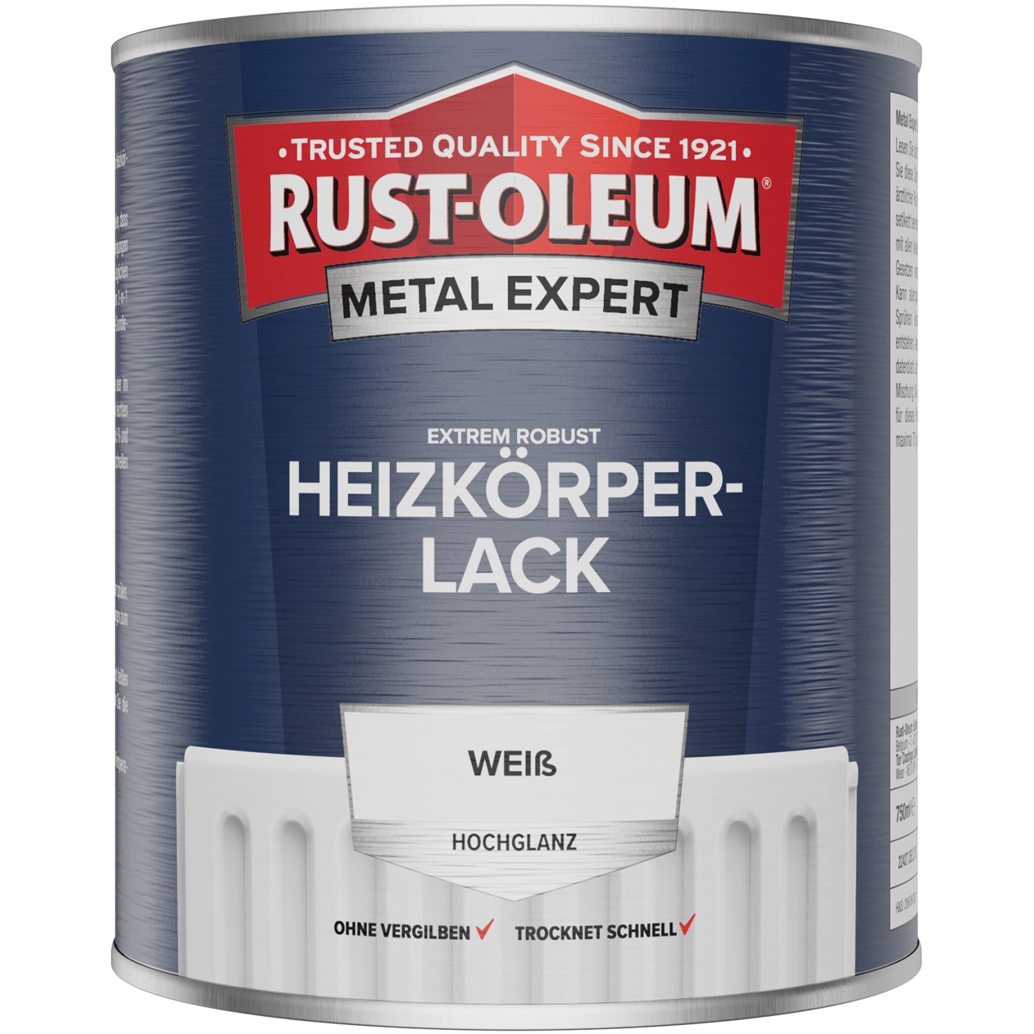 Rust-Oleum Metal Expert Heizkörperlack Hochglanz Weiß 750 ml