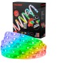 Briloner LED-Band Starter-Set, 2m RGB/W, IP44, mit Fernbedienung und Farbwechsel für flexible Beleuchtung.