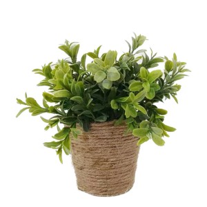 Mica Kunstpflanze Basilikum im Topf, 20 cm hoch, grüne Deko für Küche & Tisch.