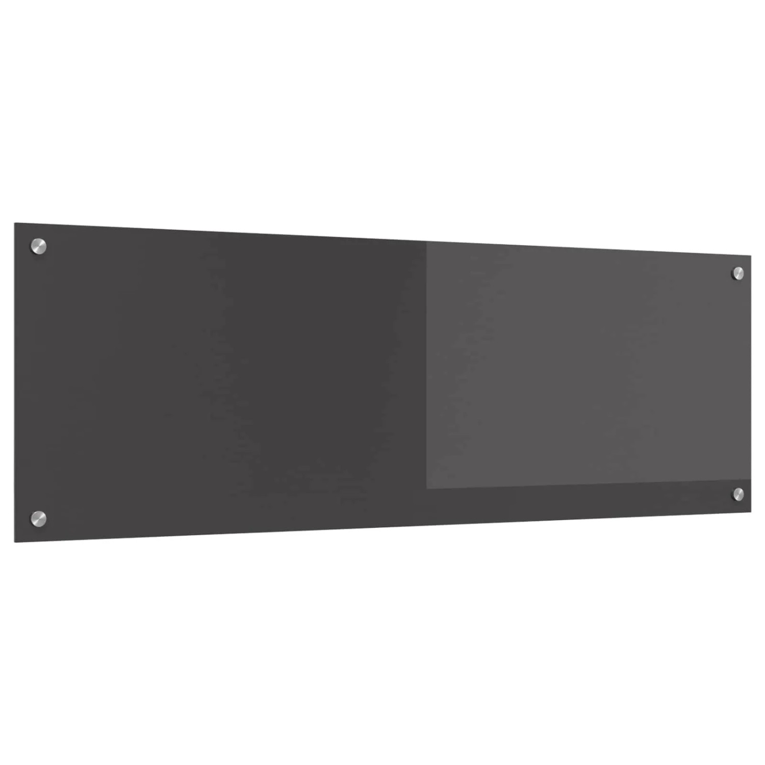 vidaXL Küchenrückwand Dunkelgrau 120 x 40 x 0,6 cm Gehärtetes Glas 42001313