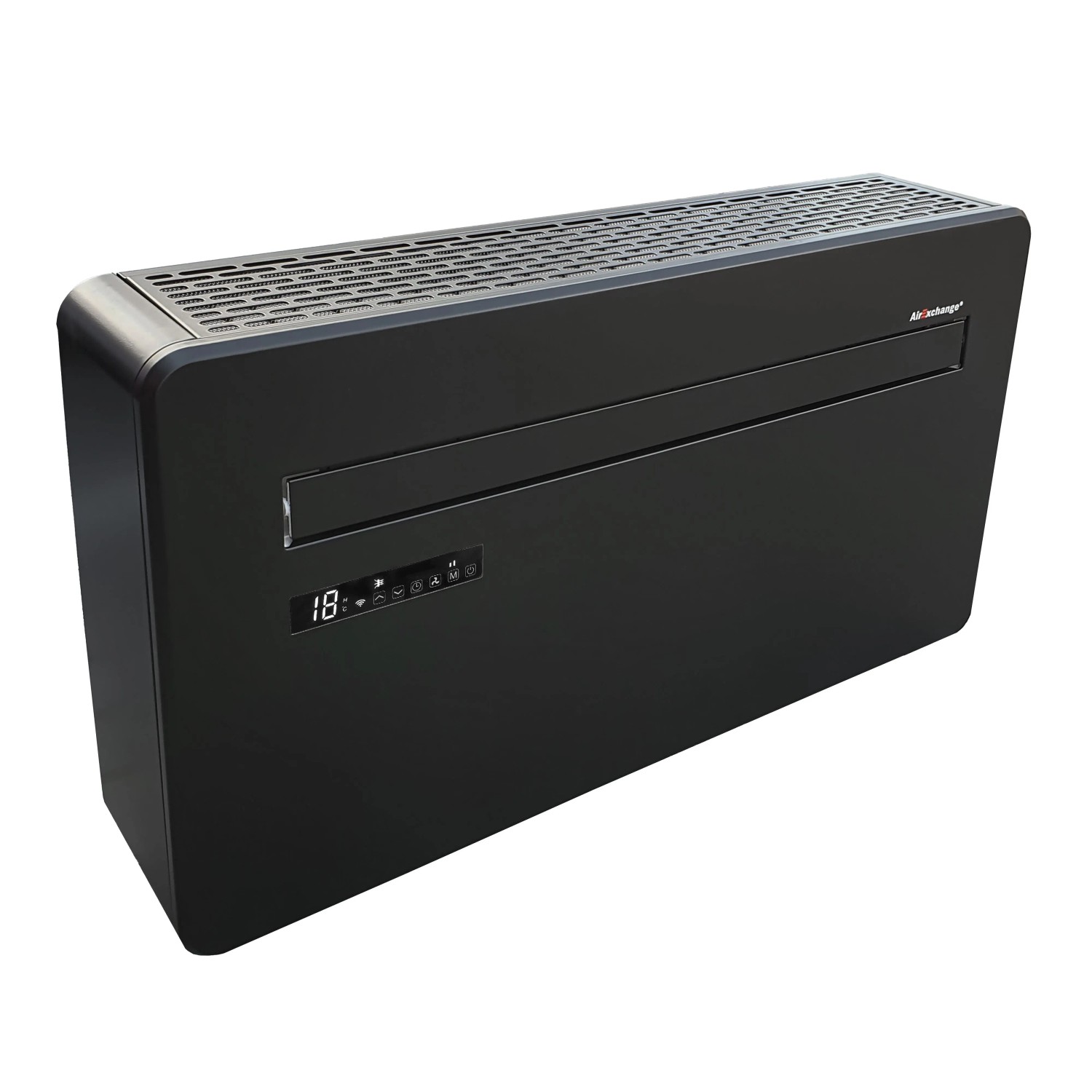 AirExchange Wand Monoblock Klimaanlage Wärmepumpe Inverter 4In1 Klimaanlage Ohne Außengerät Bis 80 M² Farbe Schwarz