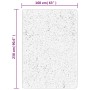 Cremefarbener vidaXL OVIEDO Kurzflorteppich, 160x230 cm. Rechteckig, weiche Polyester-Textur.