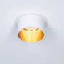 LED Einbaustrahler Gil Coin, 3er Set, weiß/gold, dimmbar.