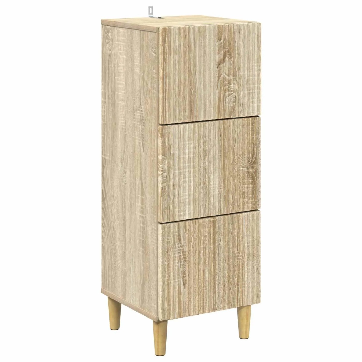 vidaXL Schubladenschrank Sonoma-Eiche 33 x 34,5 x 90 cm Holzwerkstoff 894617