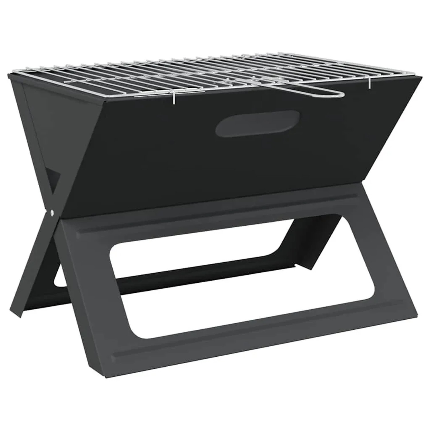 vidaXL Outdoor Grill Schwarz 46 x 31 x 31 cm Stahl 42004185